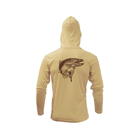 Big Brown Trout Suntech Hoodie