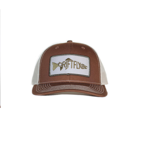 Fish Logo Trucker Hat - Green Patch