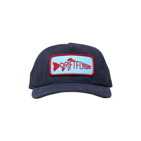 Fish Logo Trucker Hat - Corduroy