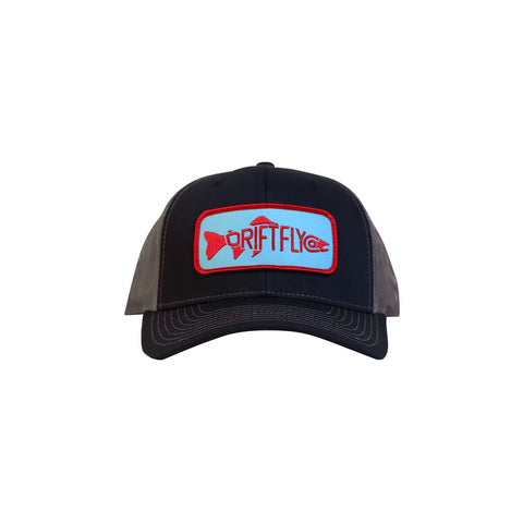 Fish Logo Trucker Hat - Red Patch