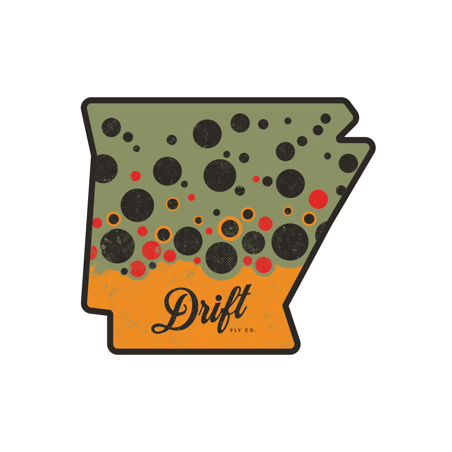 Arkansas Brown Trout Sticker